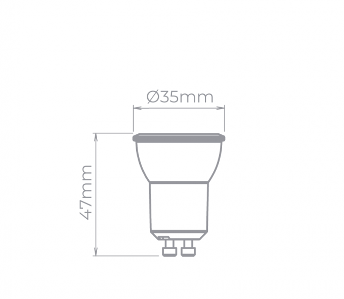 Lâmpada Led Stella Mini Dicróica MR11 3 watts 3000K 36° Bivolt STH8513/30