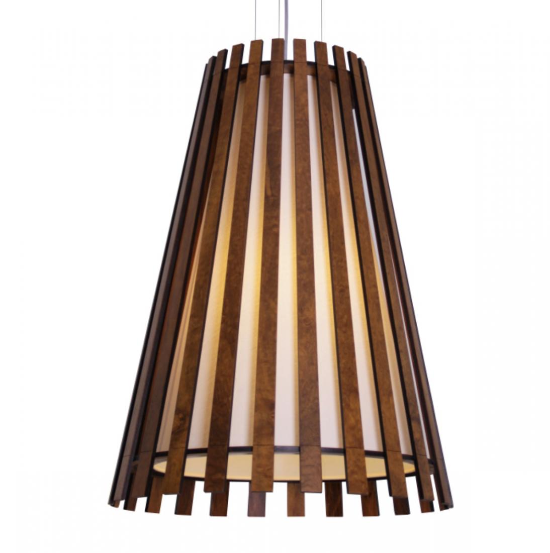 Pendente Accord Aberto Ripado Cônico 1L E27 Ø300x500mm 1036