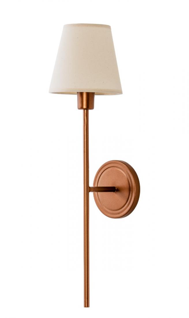 Arandela Foco Metallo Tocheiro Cúpula Tecido 1L E27 600x150x180mm AR 105/R