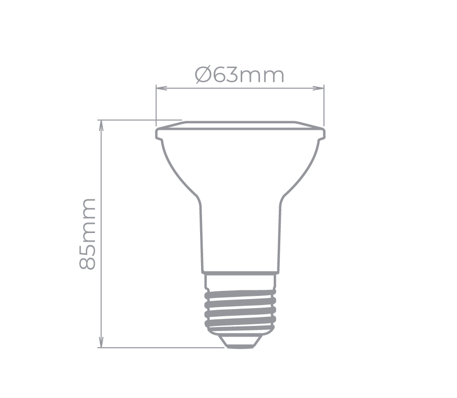Lâmpada Led Stella PAR20 E27 4,5 watts 4000K 25° Bivolt STH9010/40