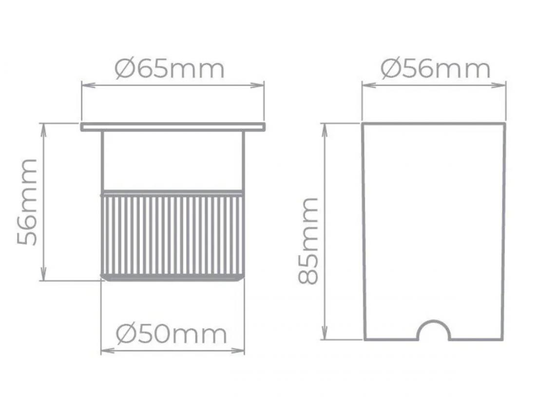 Embutido de Solo Stella Focco 5 Watts Preto 3000K IP67 30° Bivolt STH7706/30