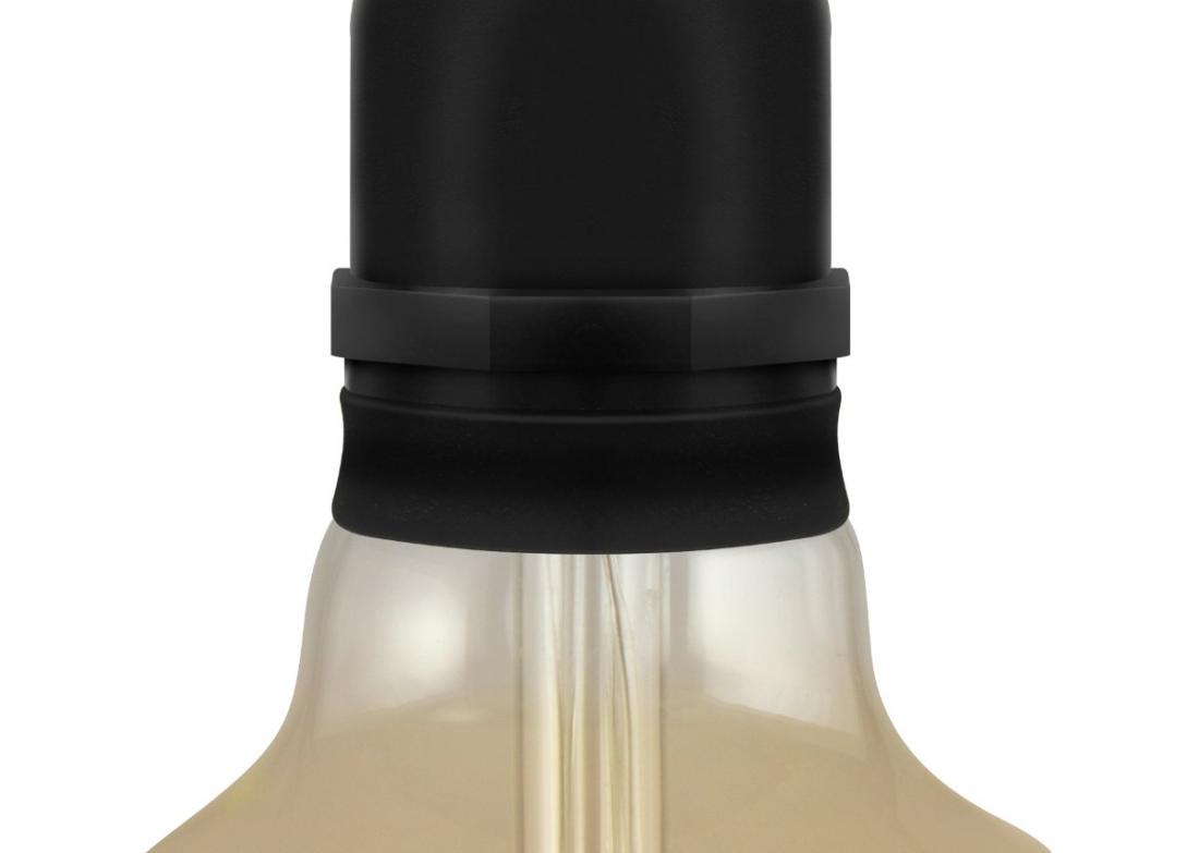 Cabo Porta Lâmpadas Stella Hang 8L E27 IP65 5,50m Preto STH7099