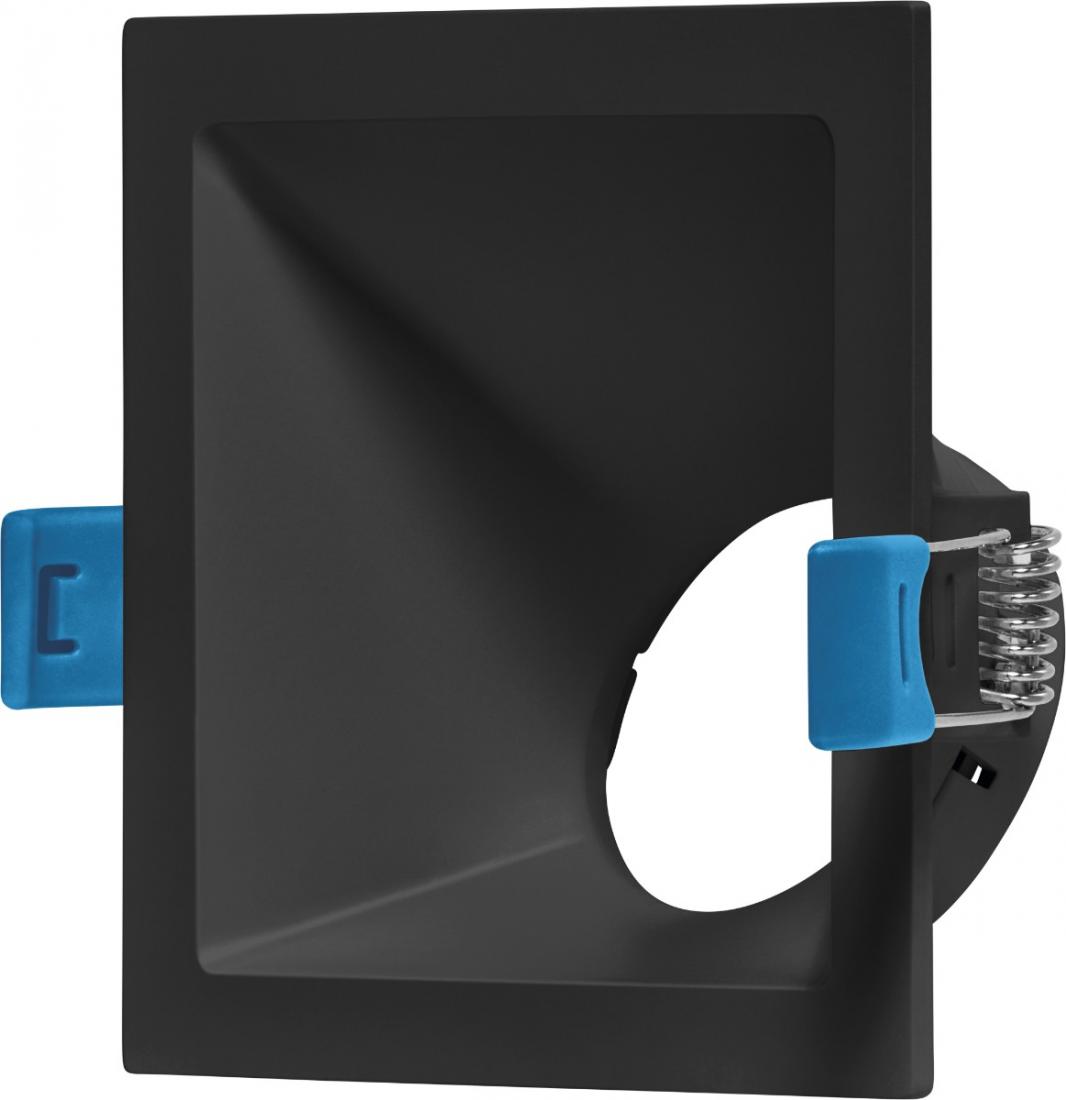 Spot Embutido Angular Stella Square Angle Preto 25° Dicróica 96x96mm STH8970PTO