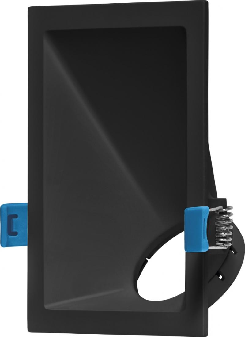 Spot Embutido Angular Stella Square Angle Preto 40° Dicróica 132x96mm STH8975PTO