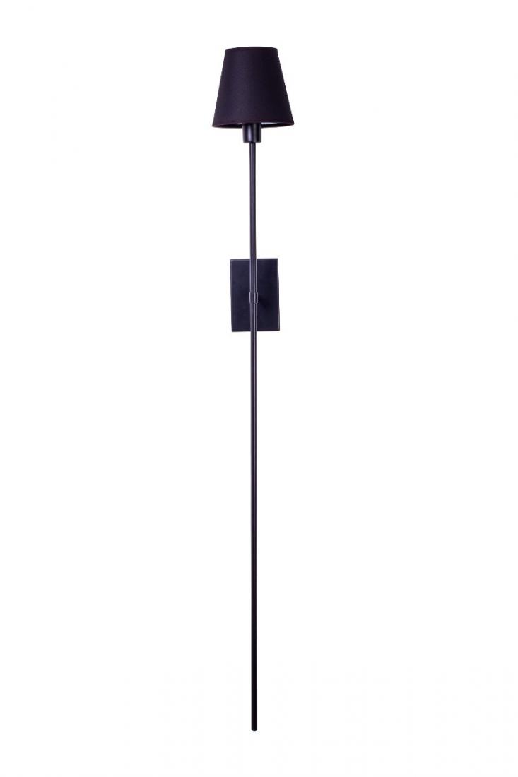 Arandela Foco Metallo Lunga Quadrada Cúpula Tecido 1L E27 1390x150x180mm AR 107/Q
