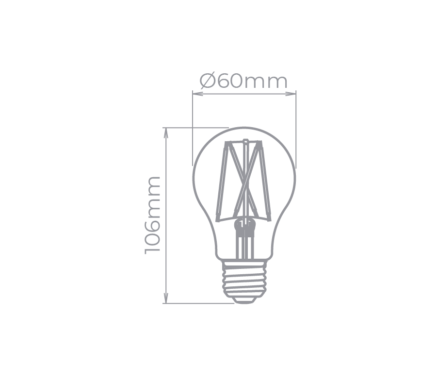 Lâmpada LED Stella Bulbo Filamento Vintage 2 Watts 2400K Bivolt STH6335/24