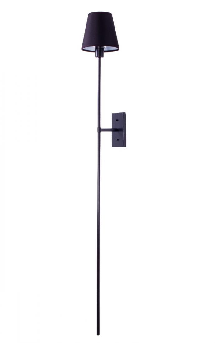 Arandela Foco Metallo Lunga Quadrada Cúpula Tecido 1L E27 1390x150x180mm AR 107/Q
