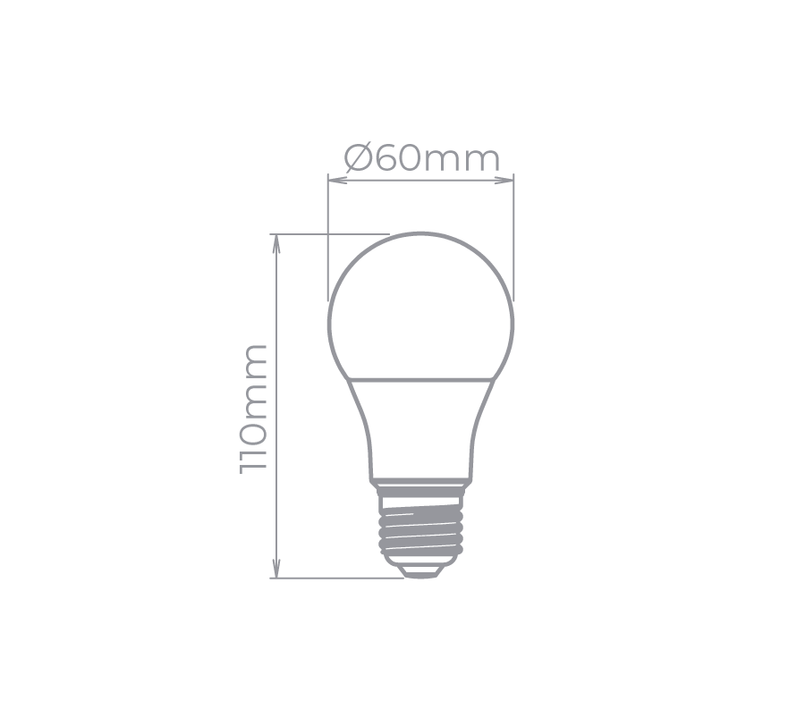 Lâmpada Led Stella Bulbo Dimerizável 9,8 Watts E27 2700K 220° Bivolt STH20250/27