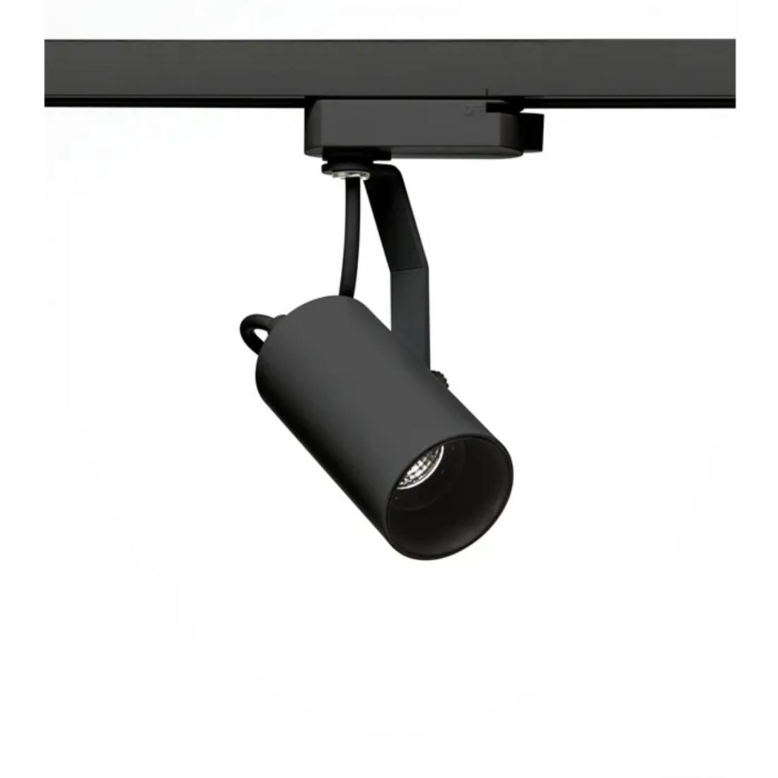 Spot para Trilho Stella Flow Preto MR11 Mini Dicróica GU10 Ø50x123x92mm SD1930PTO