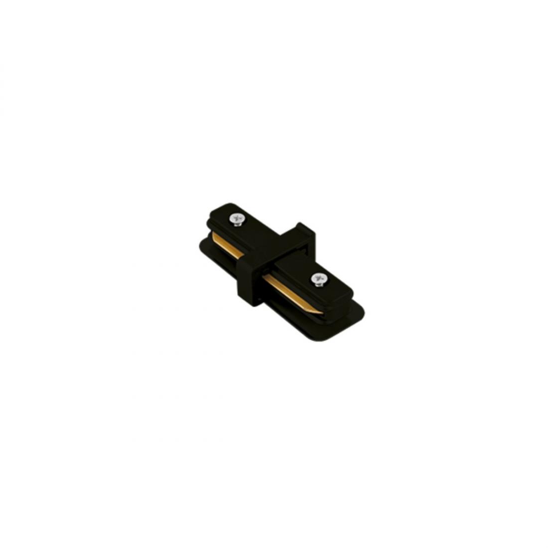 Conexão Reta Stela Preto para Trilho Sobrepor SD1043PTO