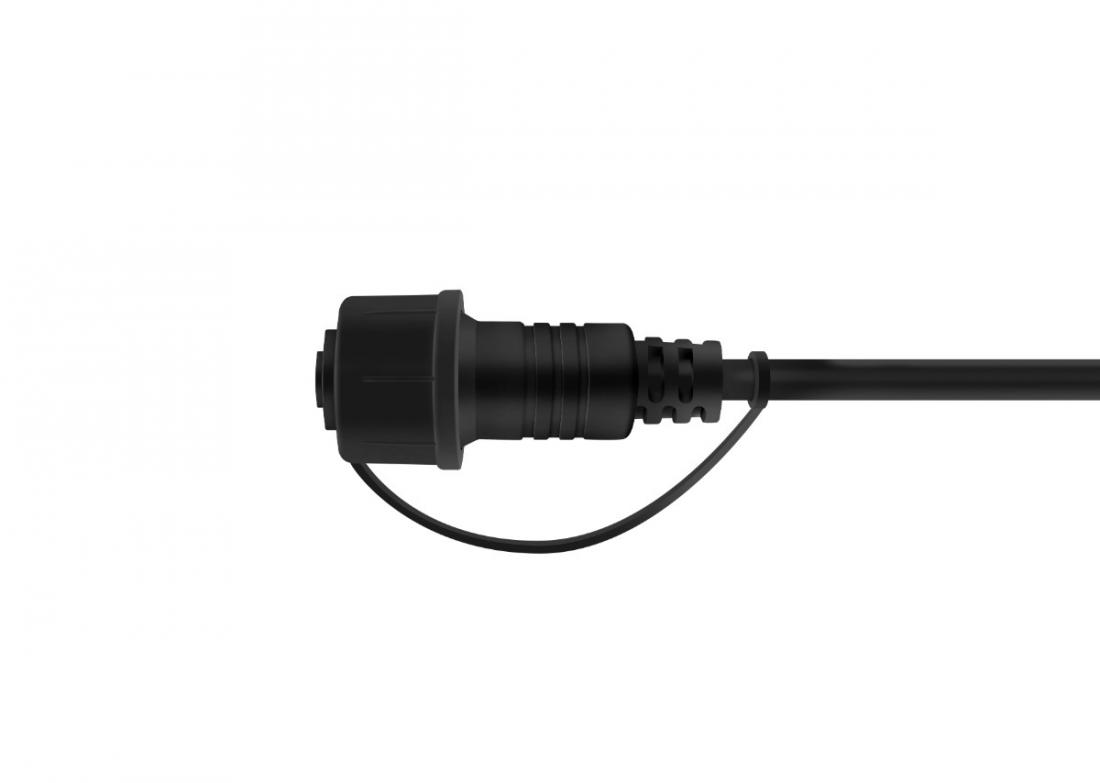 Cabo Porta Lâmpadas Stella Hang 8L E27 IP65 5,50m Preto STH7099