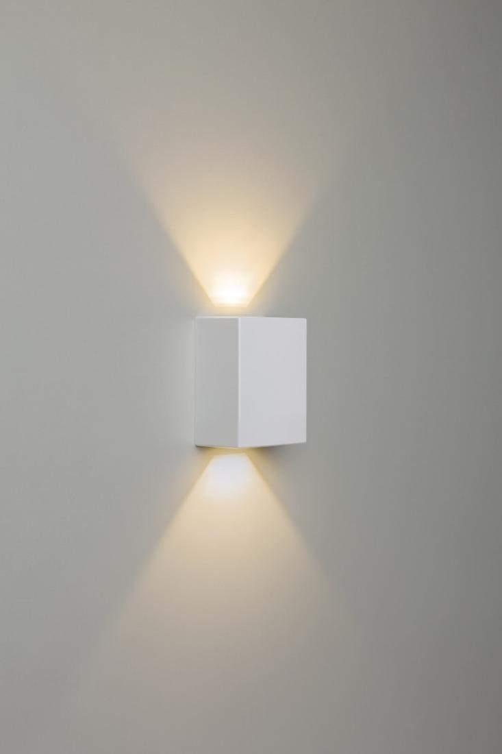 Arandela Stella Effekt 8 Watts 3000K IP65 Facho Duplo Aberto 120x90mm Branco STH6730/30