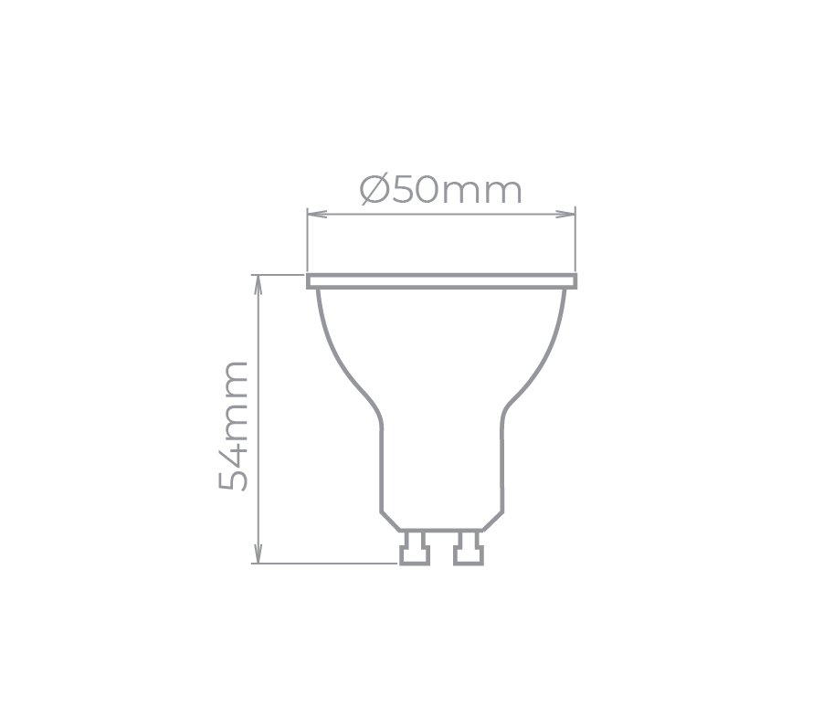 Lâmpada Led Stella Dicróica 220V GU10 6 watts Dimerizável 2700K 36° STH8542/27