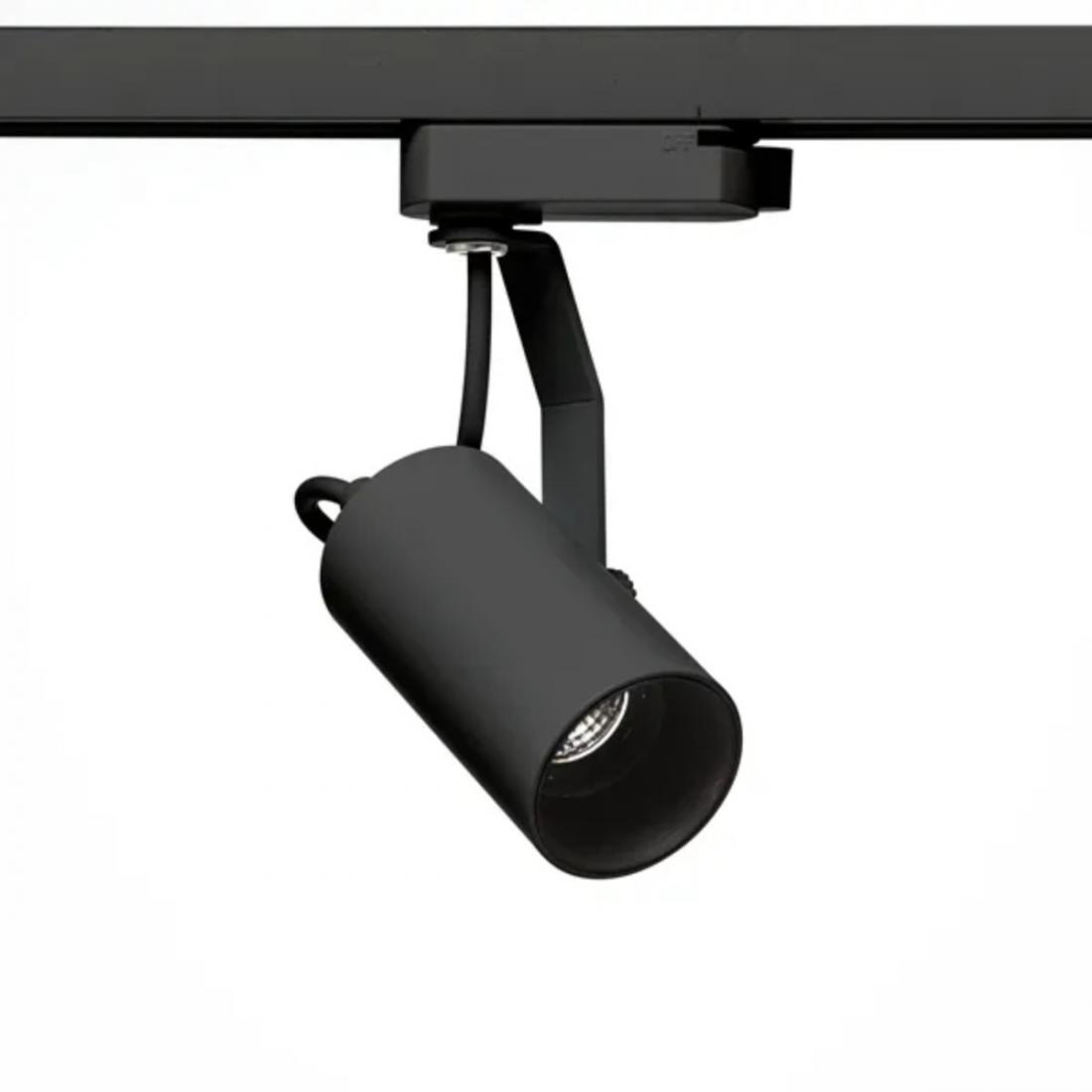 Spot para Trilho Stella Flow Preto AR70 GU10 Ø78x147x120mm SD1970PTO