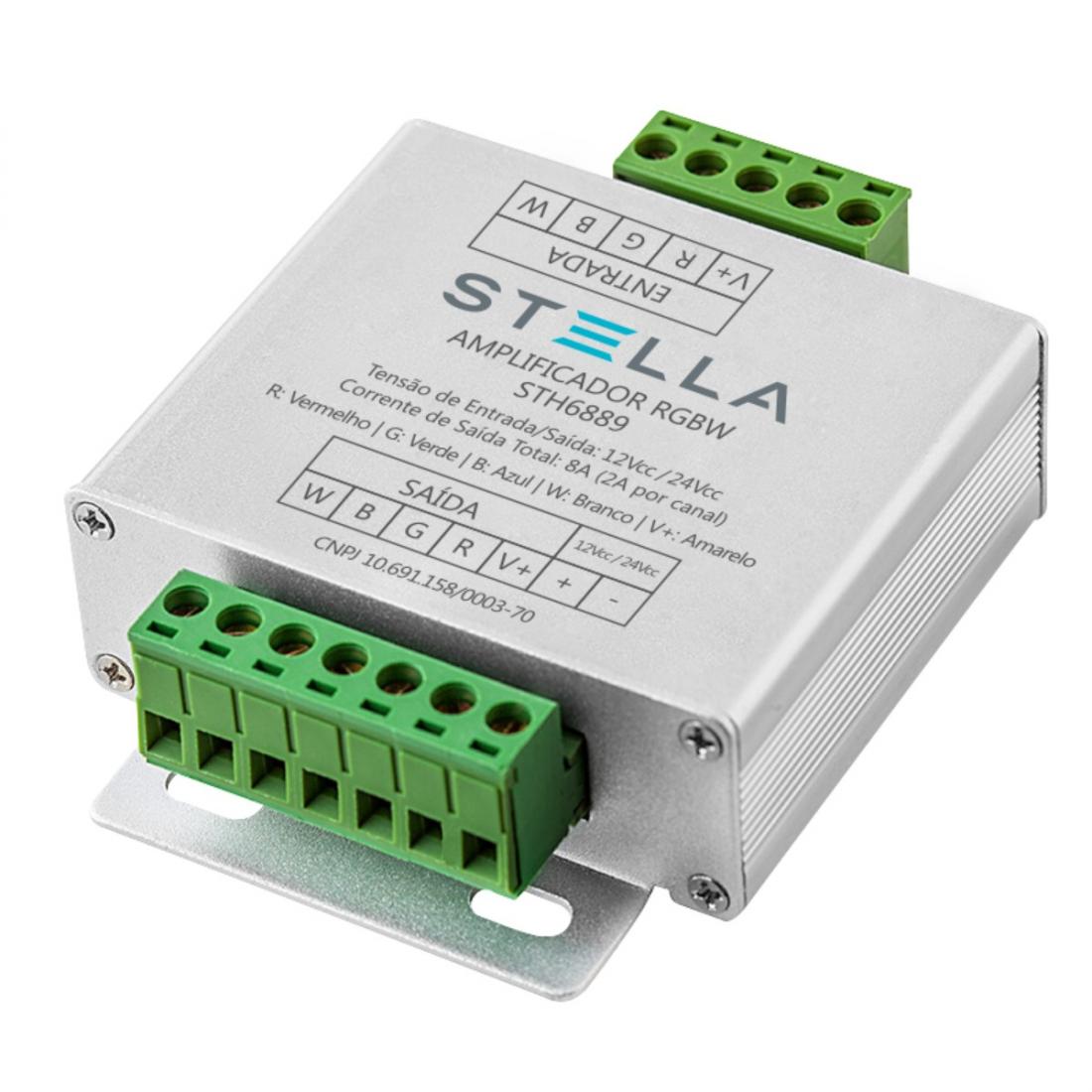 Amplificador para Fitas RGBW 12V e 24V Stella STH6889

