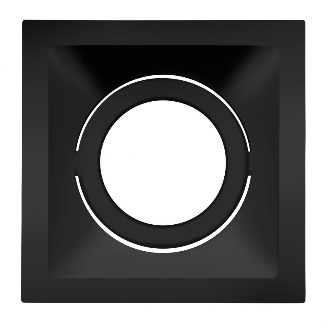 Spot Embutido Direcionável Stella Square Preto AR70 116x116mm STH8930PTO