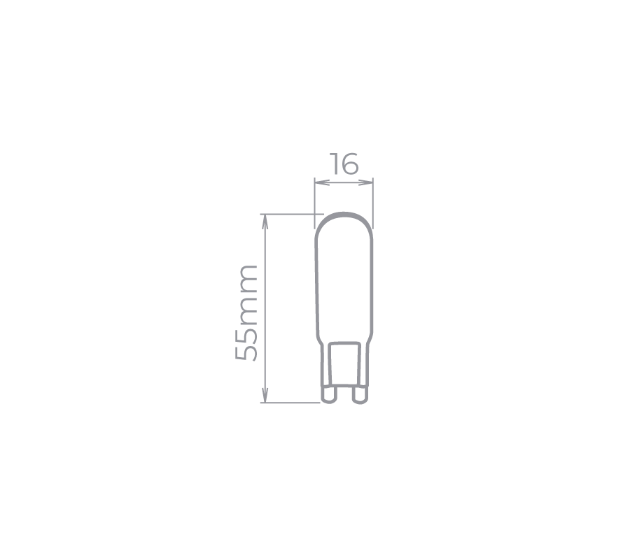 Lâmpada Led Stella Halopin G9 4 Watts 220V 3000K  STH8142/30