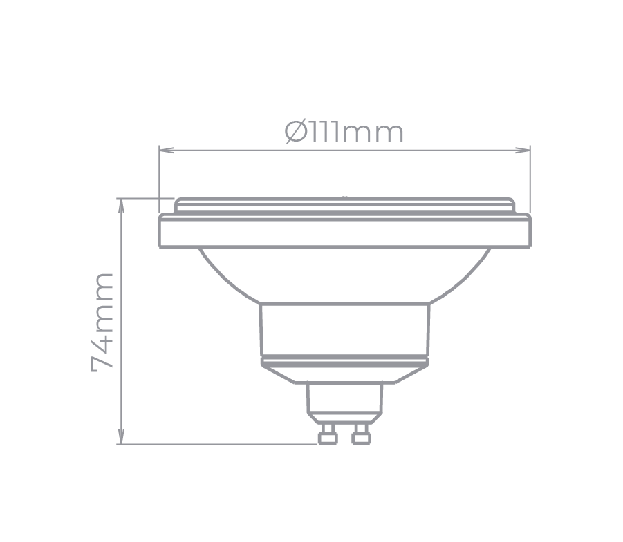 Lâmpada Led Stella AR111 GU10 11 watts 2700K 24° Bivolt STL23444/27