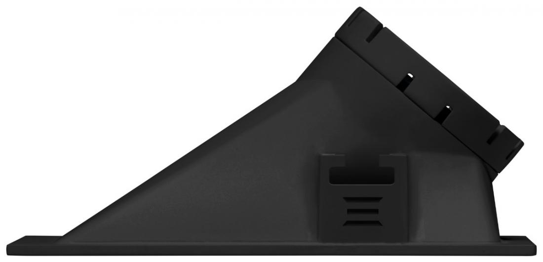 Spot Embutido Angular Stella Square Angle Preto 40° Dicróica 132x96mm STH8975PTO