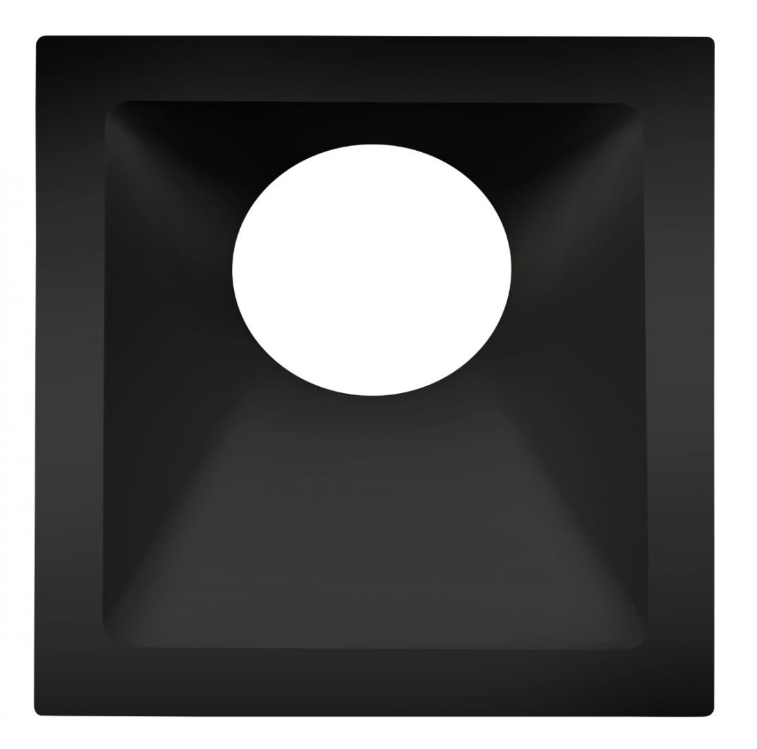 Spot Embutido Angular Stella Square Angle Preto 25° Dicróica 96x96mm STH8970PTO
