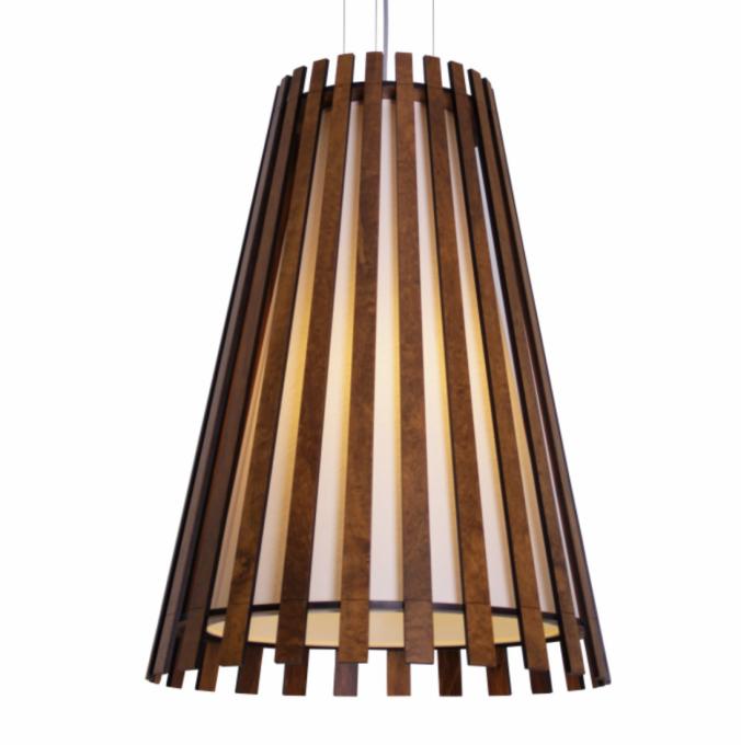 Pendente Accord Aberto Ripado Cônico 1L E27 Ø300x500mm 1036