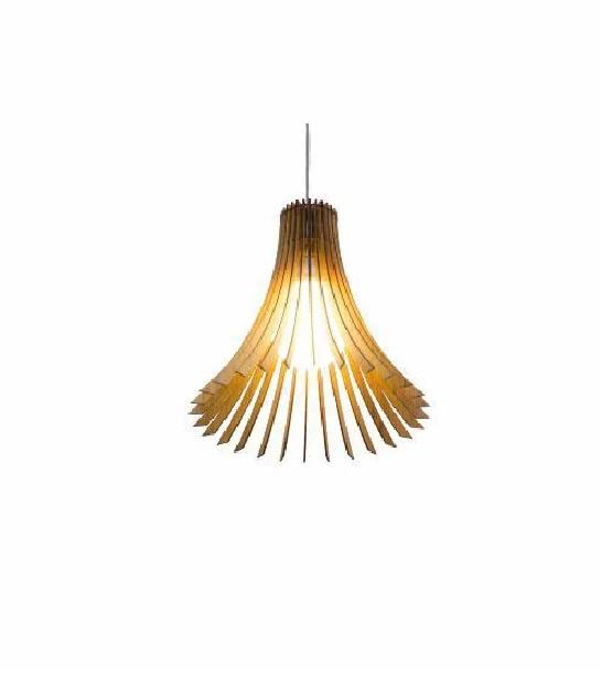 Pendente Accord Stecche di Legno 1L E27 Ø350x300mm 1181