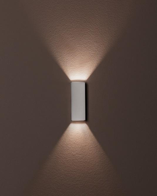 Arandela Stella Wall Mini 5 Watts 3000K IP65 100x36mm Branco Fachos Abertos STH9730BR/30