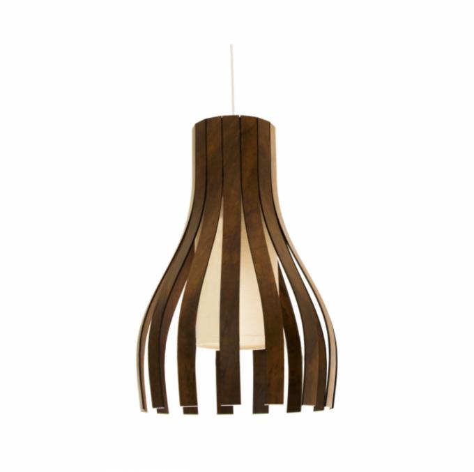 Pendente Accord Aberto Ripado Cruvo 1L E27 Ø350x500mm 269