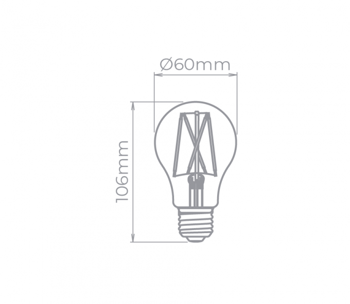 Lâmpada LED Stella Bulbo Filamento Vintage 2 Watts 2400K Bivolt STH6335/24