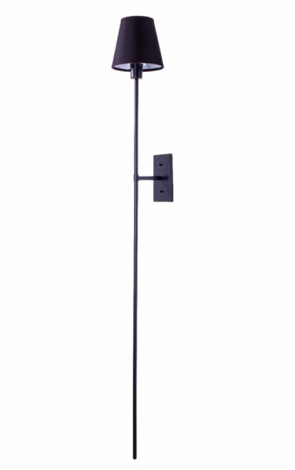 Arandela Foco Metallo Lunga Quadrada Cúpula Tecido 1L E27 1390x150x180mm AR 107/Q