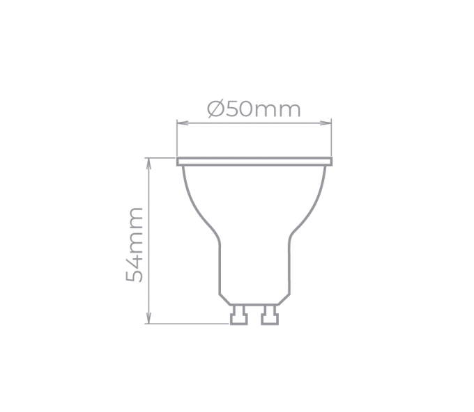 Lâmpada Led Stella Dicróica GU10 7 watts 2700K 36° Bivolt STH8536/27