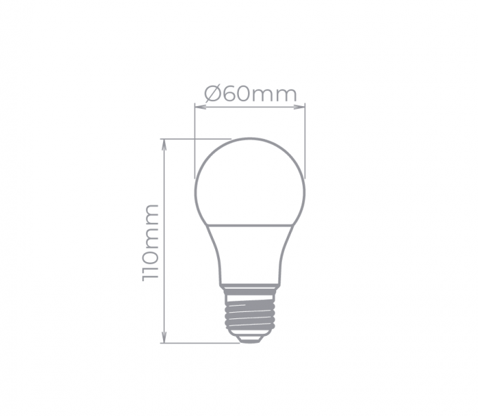 Lâmpada Led Stella Bulbo Dimerizável 9,8 Watts E27 2700K 220° Bivolt STH20250/27