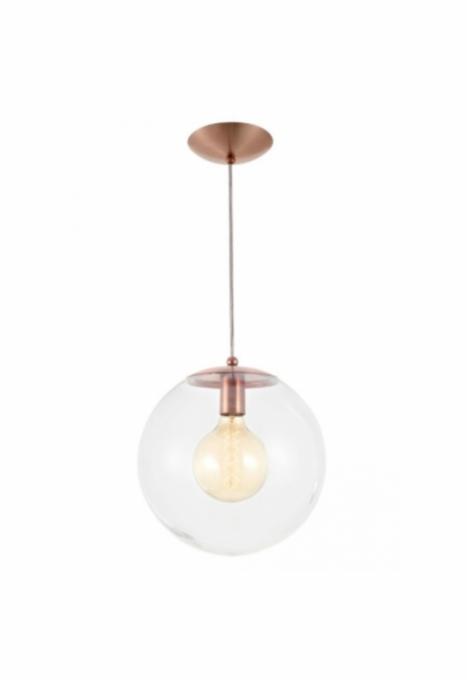Pendente Madelustre Esphera Cristal 1L E27 Vidro Ø200mm 2784/94 