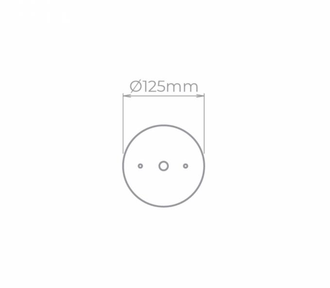 Canopla Plana para Trilho Stella SD1000BR Branco