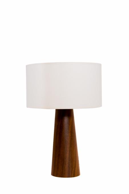 Abajur Accord Pé Cônico Liso Cúpula Algodão 1L E27 Ø400x610mm 7026