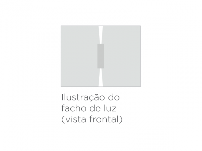 Arandela Stella Wall Mini 5 Watts 3000K IP65 100x36mm Branco Fachos Fechados STH9732BR/30