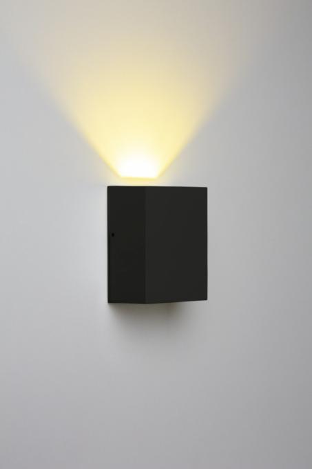 Arandela Stella Effekt 4 Watts 3000K IP65 Facho Simples Aberto 120x90mm Preto STH6735/30