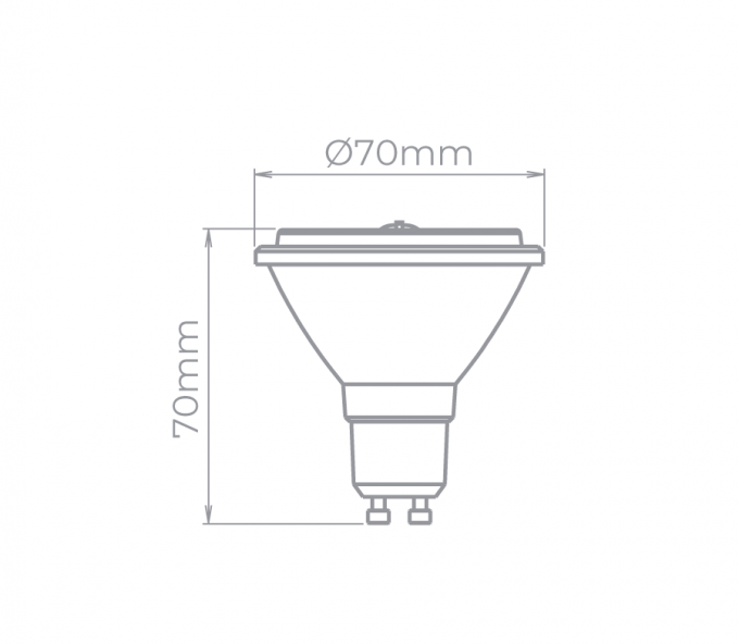 Lâmpada Led Stella AR70 GU10 4 watts 2700K 24° Bivolt STL23434/27