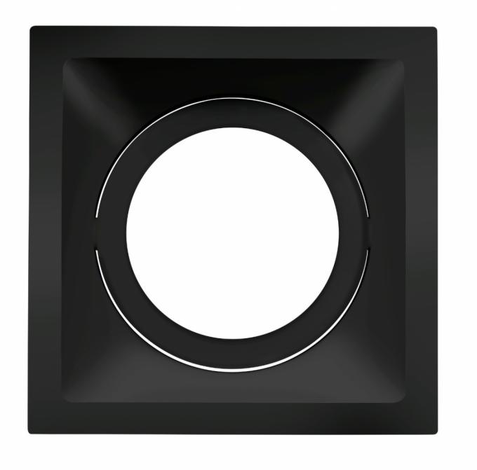Spot Embutido Direcionável Stella Square Preto Mini Dicróica 74x74mm STH8910PTO