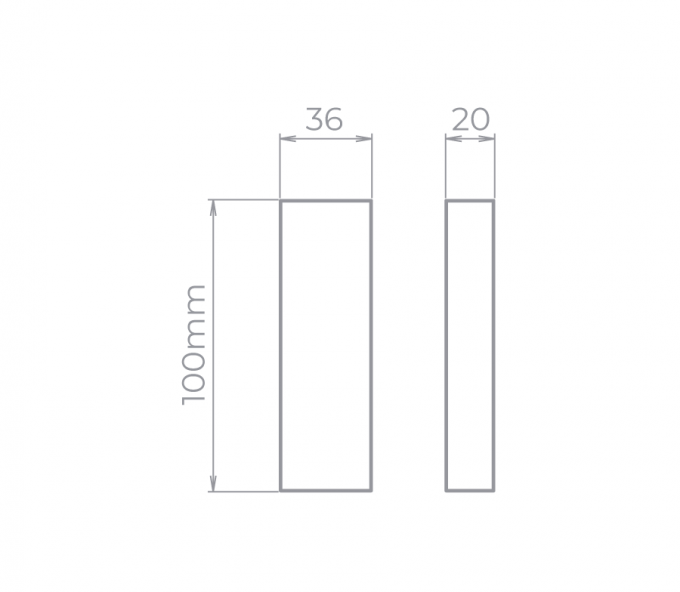 Arandela Stella Wall Mini 5 Watts 3000K IP65 100x36mm Branco Facho Aberto/Fechado STH9731BR/30