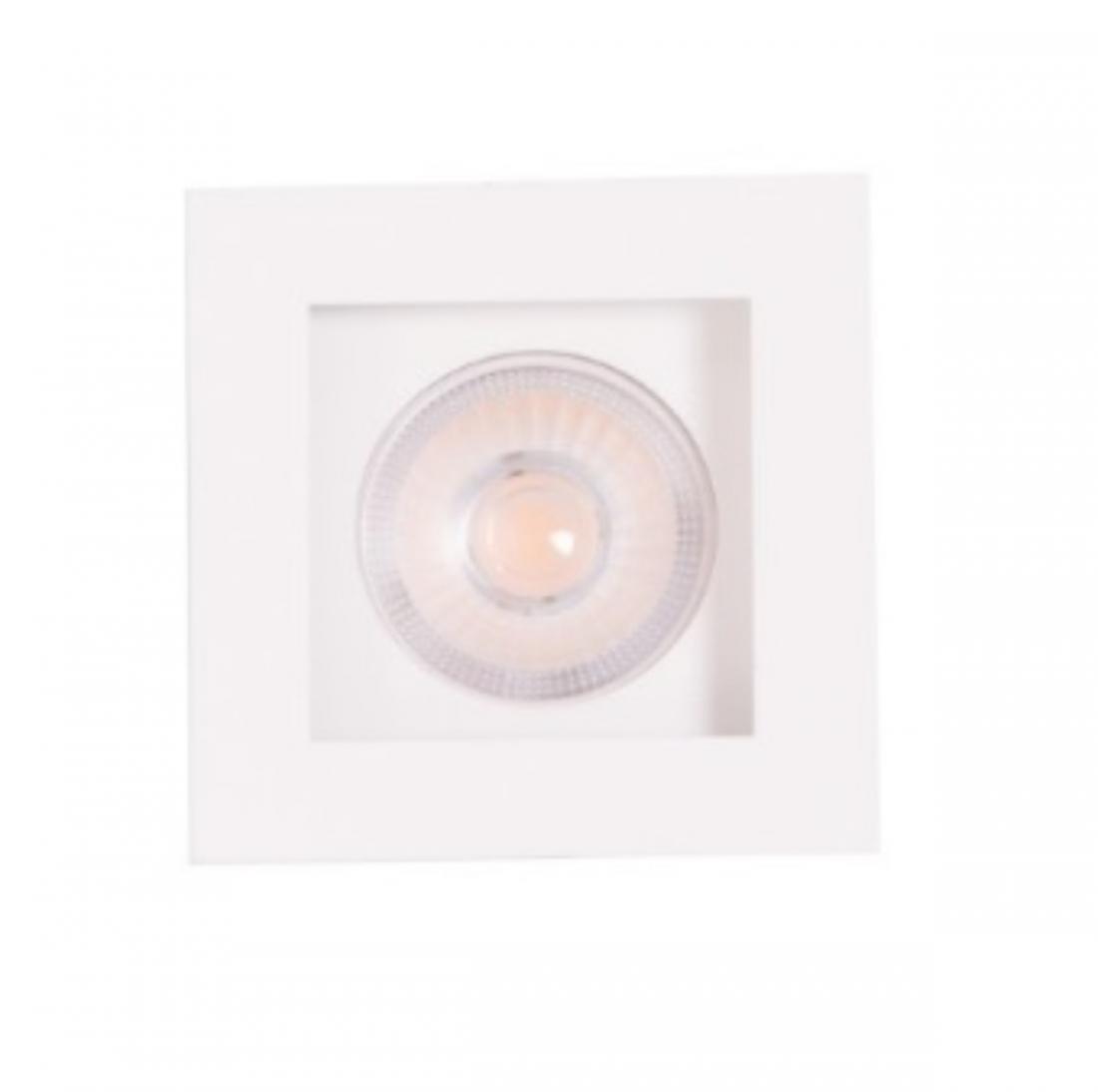 Embutido Eisen Recuado Direcional Mini Dicróica Alumínio 70x70mm EM701