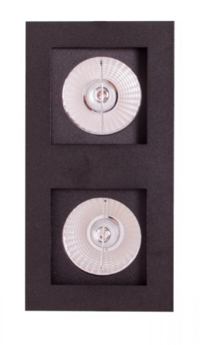 Embutido Eisen Recuado Direcional Duplo PAR30 Alumínio 288x144mm EM1502