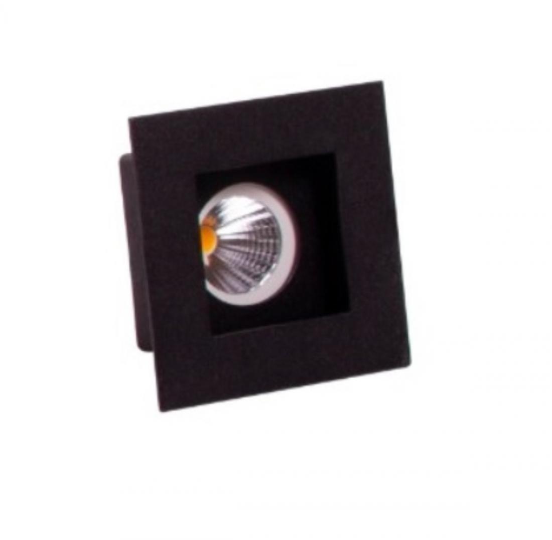 Embutido Eisen Recuado Direcional Mini Dicróica Alumínio 70x70mm EM701