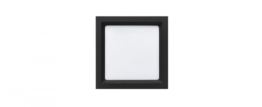 Painel Embutir Stella Deep Preto Recuado 17 Watts 4000K 202x202mm STH8903PTO/40