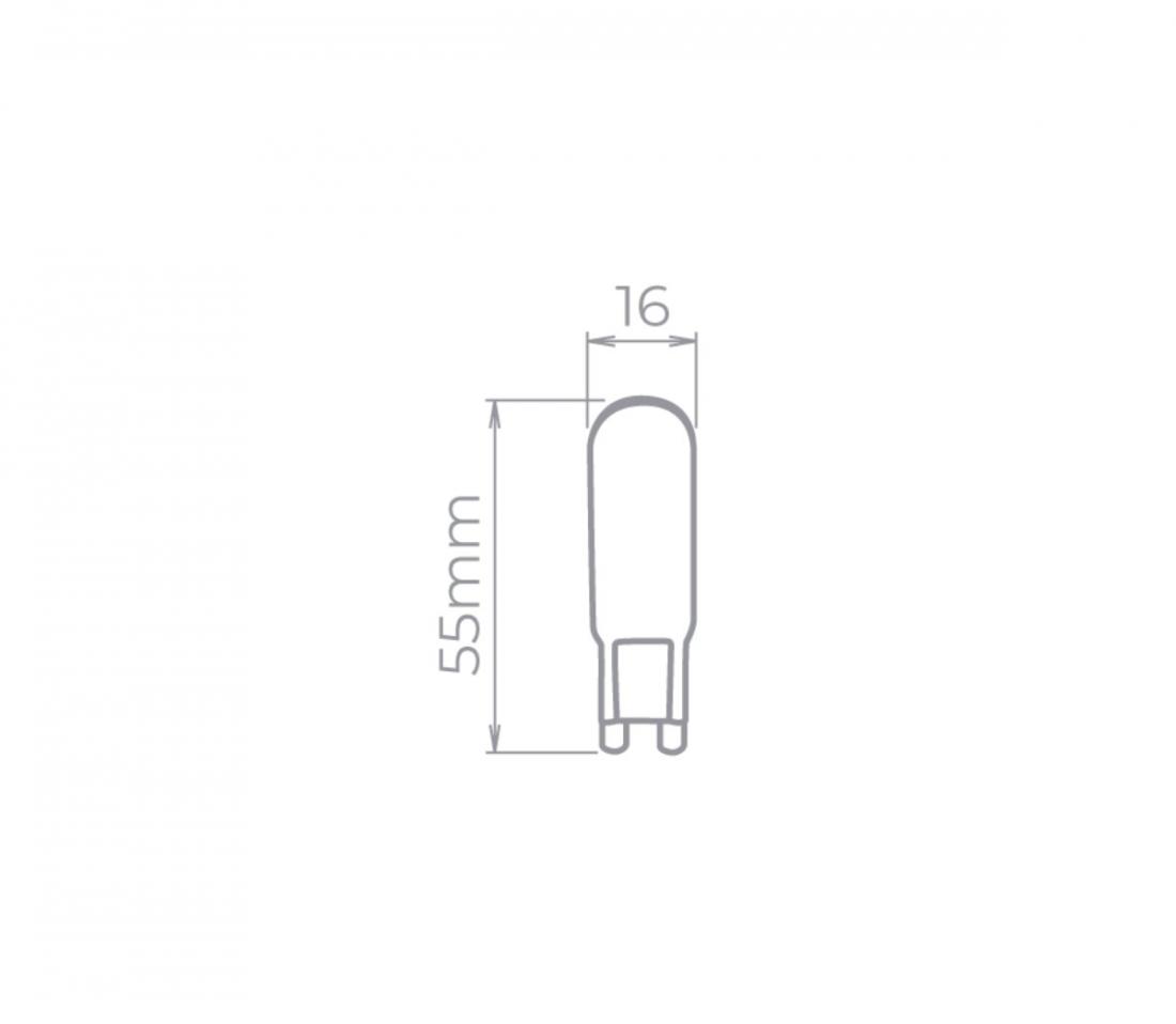 Lâmpada Led Stella Halopin G9 4 Watts 220V 2700K STH8142/27