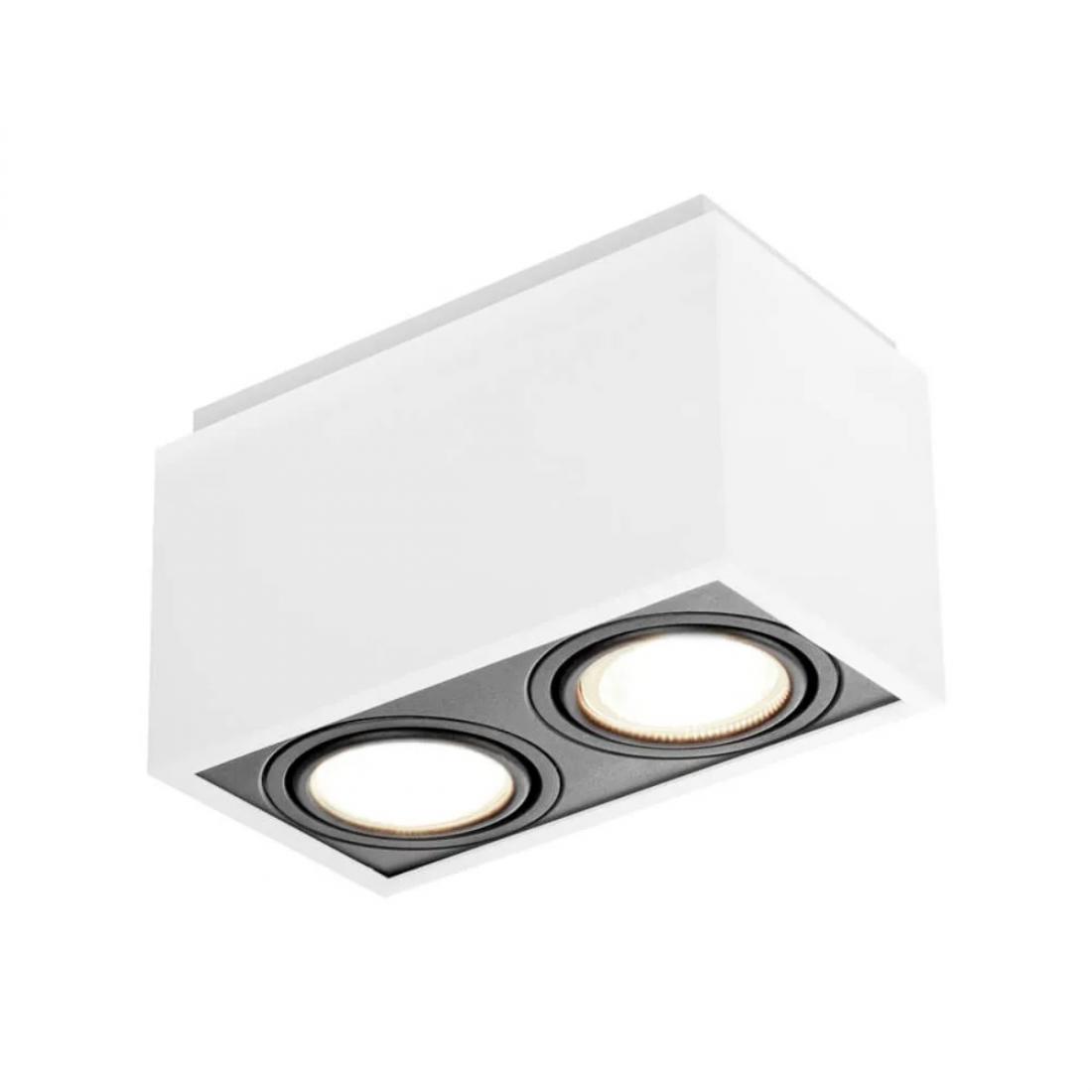 Plafon Sobrepor Newline Box Facho Direcional 2L AR111 GU10 158x302x105mm IN41152