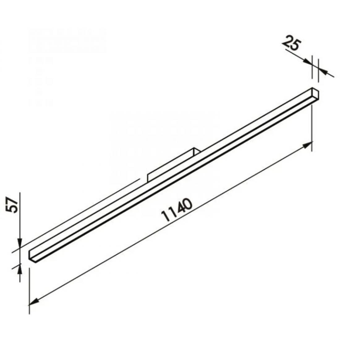 Plafon Sobrepor Newline Fit25 32 Watts Bivolt 1140x25x57mm 632LED