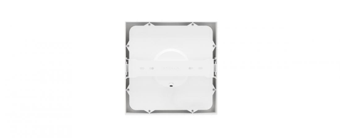 Plafon Sobrepor Stella Deep Branco Recuado 17 Watts 3000K 191x191mm STH20903BR/30