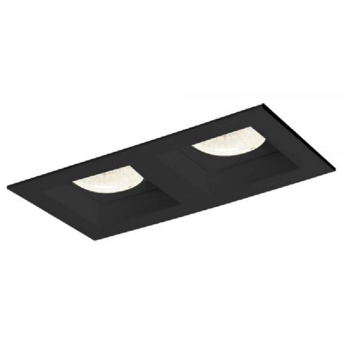 Embutido Eisen Recuado Direcional Duplo PAR30 Alumínio 288x144mm EM1502