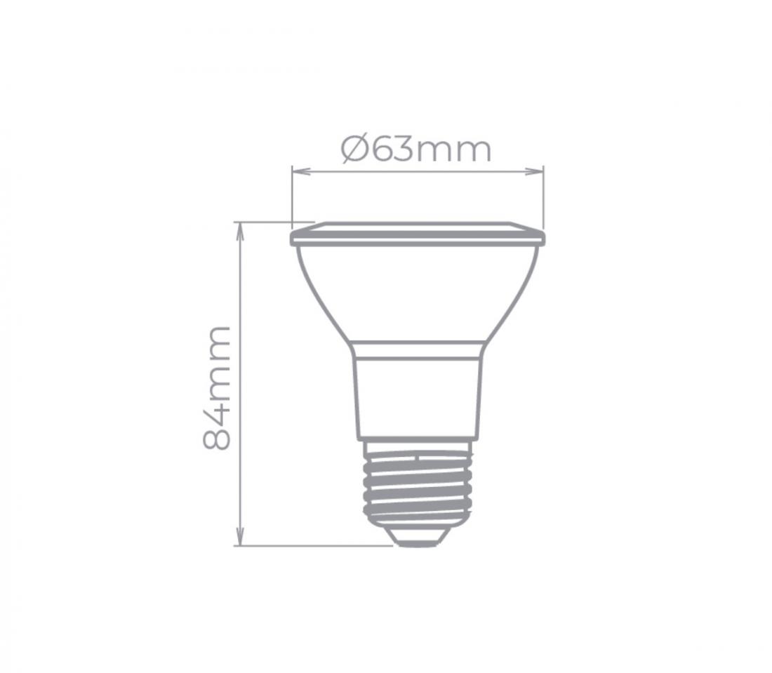 Lâmpada Led Stella PAR20 E27 5,5 watts 4000K 40° Bivolt STH9024/40